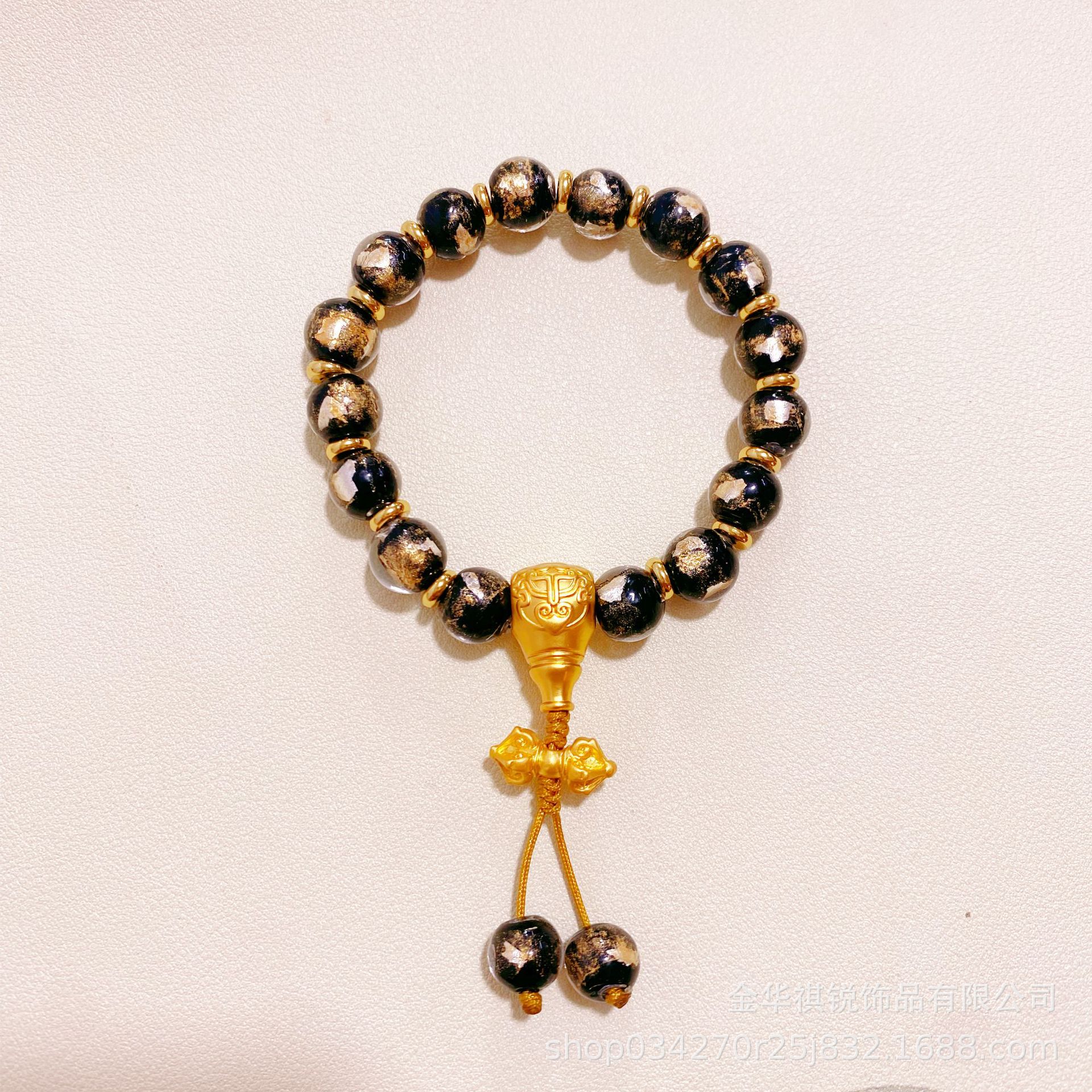 금박 유리 - 검정색(마법 유봉 티)