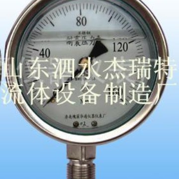 武汉压力表厂家 供应杰瑞特Y-100 100mpa不锈钢高压压力表