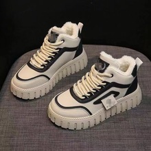 爆款雪地靴女2025冬季新款厚底增高加绒短靴防滑平底保暖高帮棉鞋