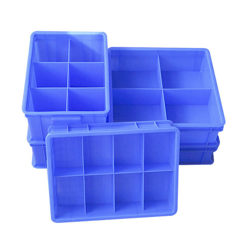 长方形分格箱塑料零件盒子螺丝盒收纳盒分隔式周转箱多格塑胶箱