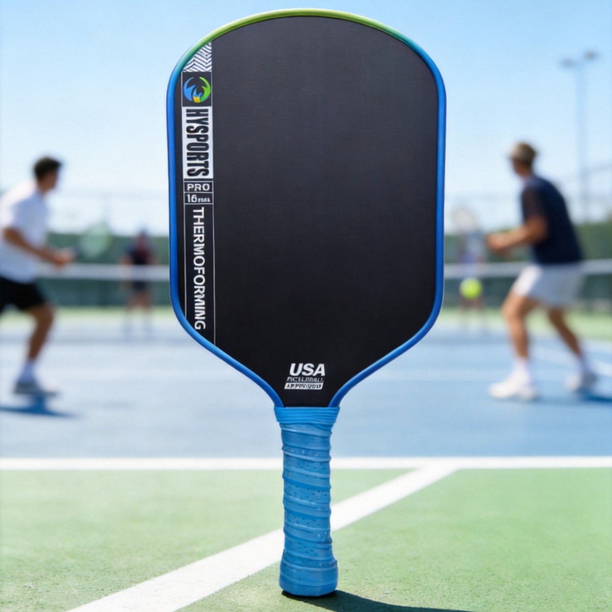 Professional competition pickleball paddle, one-piece molded T700, 16mm thick, matte pickleball hot-pressed carbon fiber