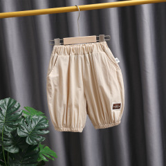 2024新款男童七分褲薄款夏季韓版寬鬆短褲百搭純色洋氣炸街褲童裝