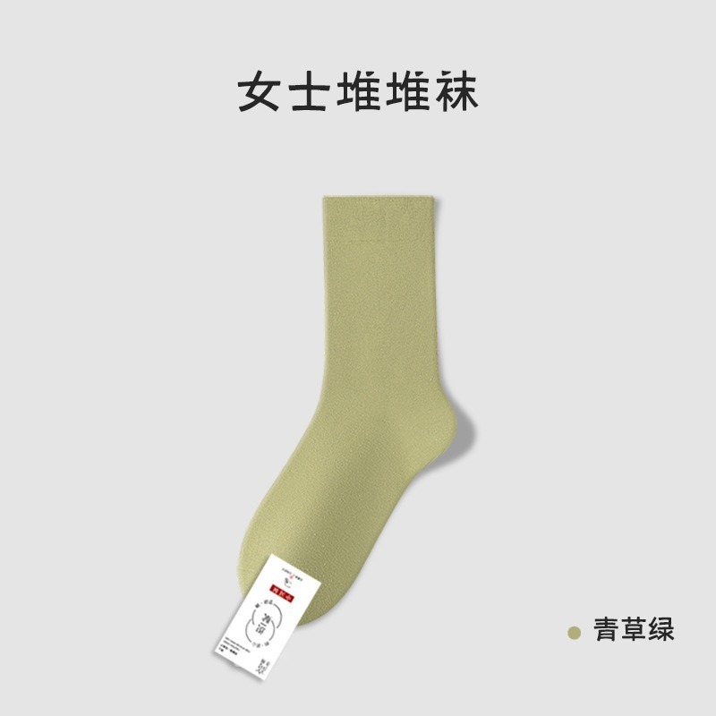 春と秋の薄い骨なしパイルソックス女性の純綿薄い消臭通気性ミッドチューブソックス産後靴下諸吉靴下卸売|undefined