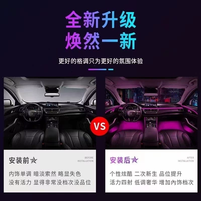 Car Interior Ambient Light Panel (Dashboard) işıqlandırması