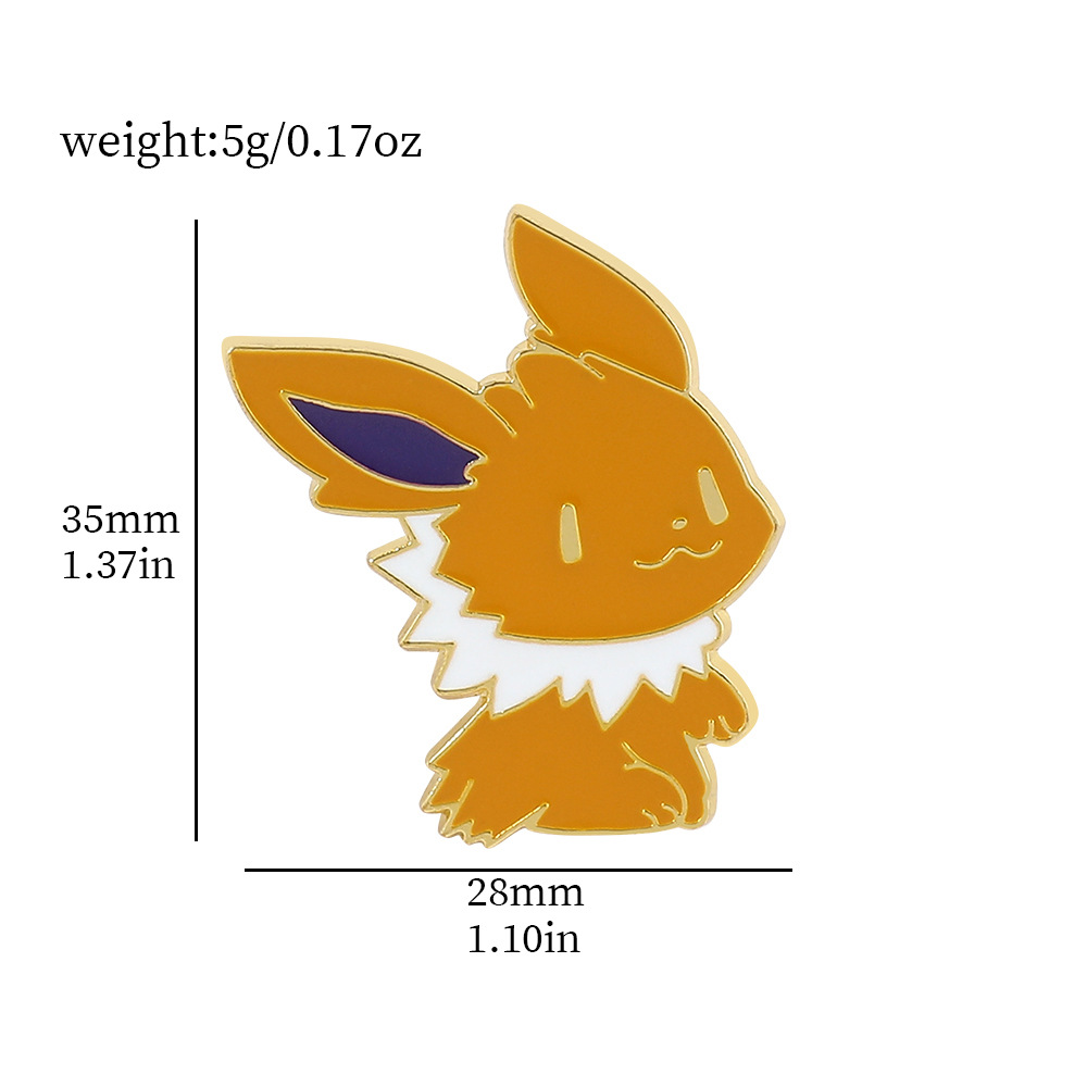 Magia bebé broche Bao Ke Meng metal insignia mascota elfo bolsillo monstruo lindo anime de dibujos animados periférica