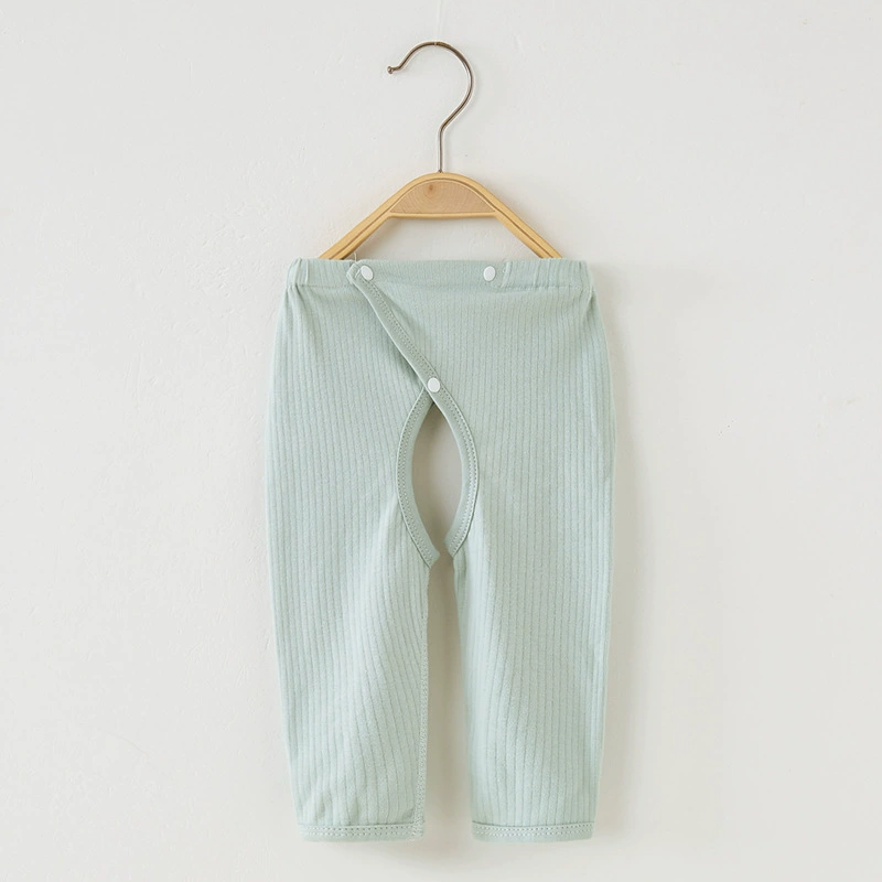 Children's autumn cotton trousers for new born, demi-season thermal underwear, 0-3 month