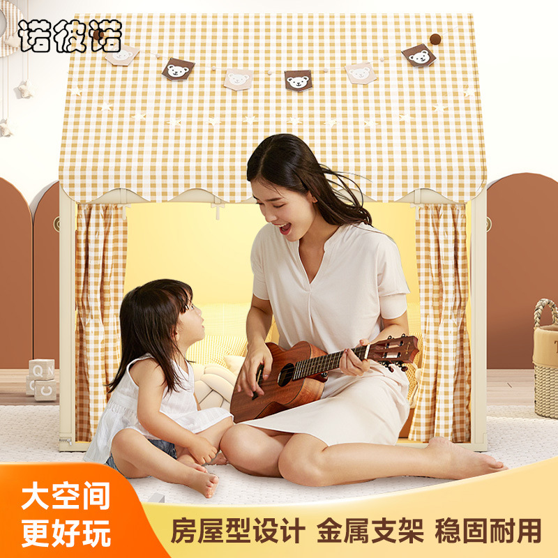 Tienda para niños, chica interior, chico, castillo, casa pequeña, casa de muñecas, princesa, sueño, cama, juego, base secreta