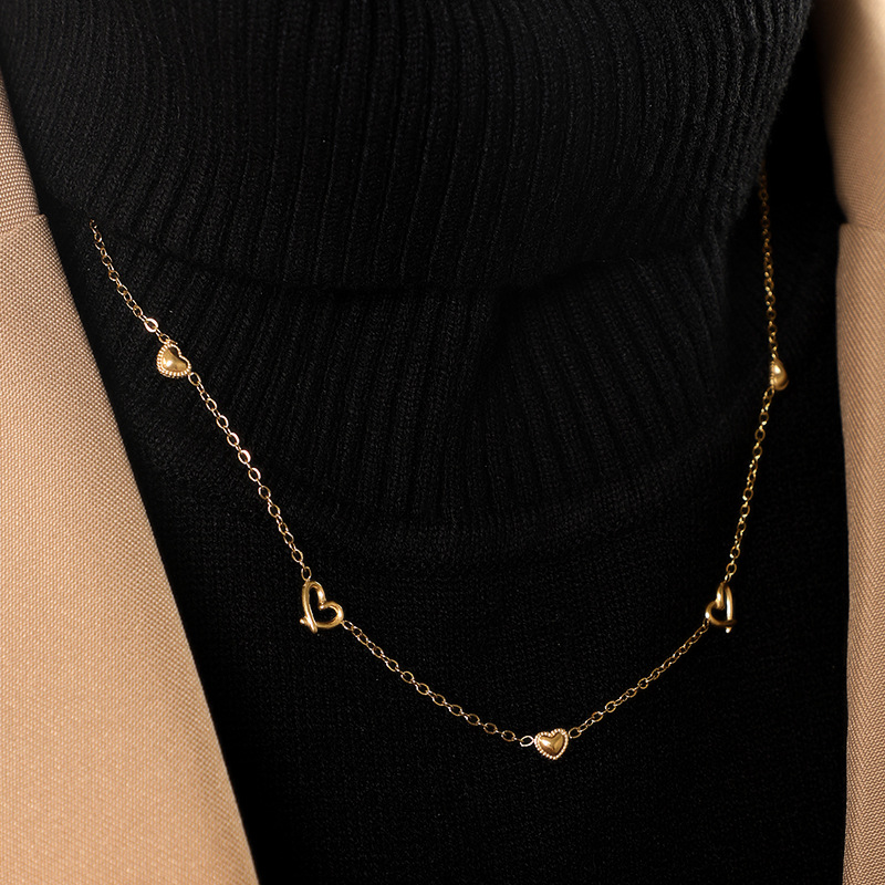 6g Weight PVD Coated Gold Plating Process 14K Gold Plated Plating Material 304 Stainless Steel Pendant Material Zircon Inlay Material Pendant Necklace Classification 304 Stainless Steel Chain Material 1 Piece Quantity Holiday, Daily Occasion 304 Stainless Steel Material Heart Shape Pattern Women's Gender Elegant, Simple Style Style Waterproof Non Tarnish, Plating Craft PVD Coated 14K Gold Plated Heart Shape 304 Stainless Steel Elegant Simple Style Waterproof Non Tarnish 304 Stainless Steel Pendant Necklace 无