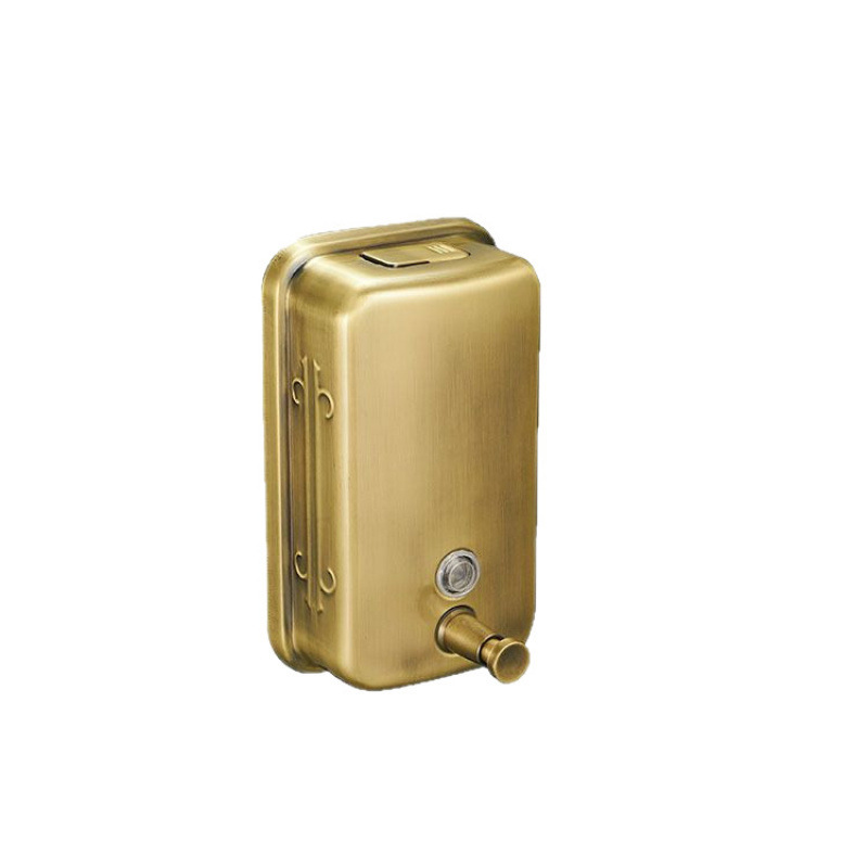Cocina 304 acero inoxidable oro jabón sin perforación caja de detergente de mano de hotel de pared prensado image 6