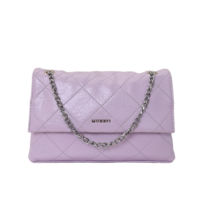 Bolso para mujeres 2026 nueva moda cadena de diamante bolso cuadrado de alta calidad lujoso ligero exquisito mochila de hombro