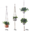 Flowerpot, woven creative plant lamp, hanging basket, cotton and linen