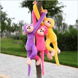 长臂猴毛绒玩具彩色窗帘猴长臂猴礼品挂饰摆饰公仔猴会叫批发挂猴
