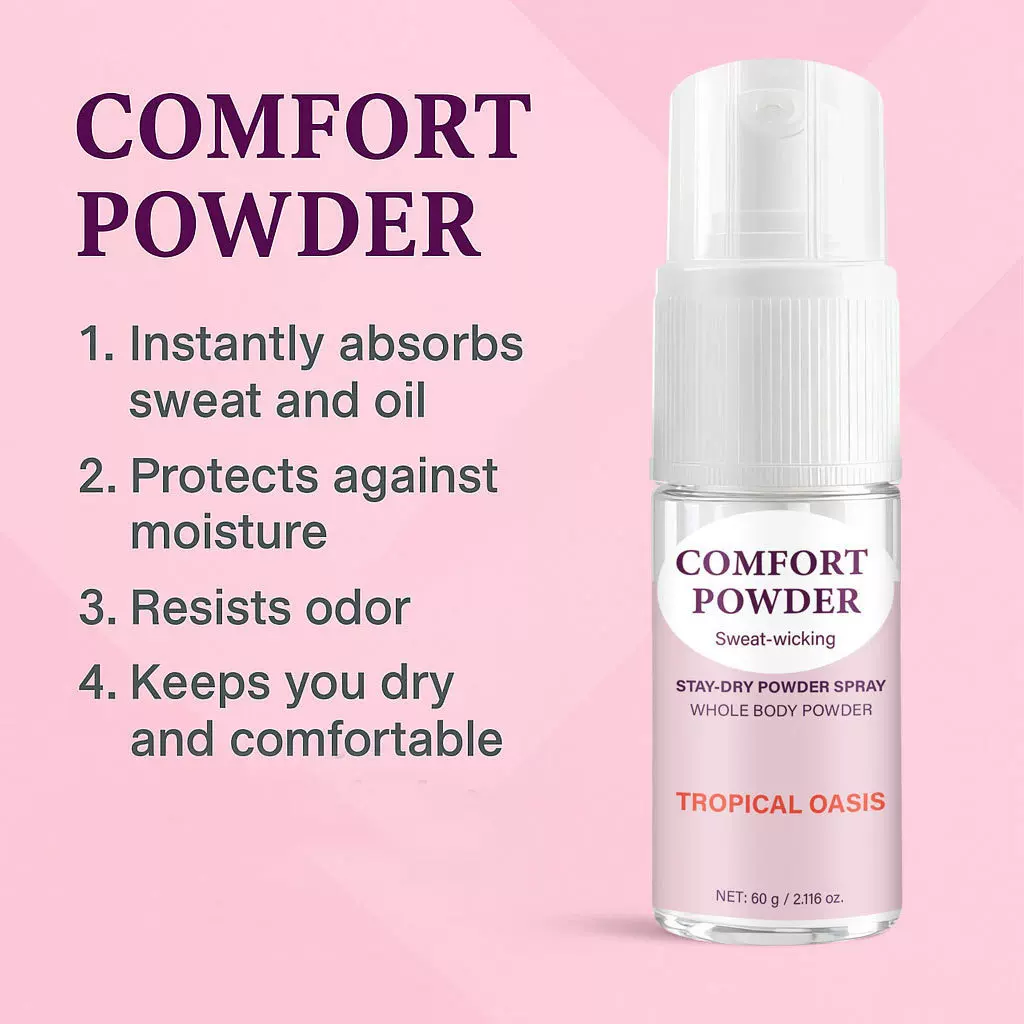 跨境身体爽身粉舒适粉60g 中性包装