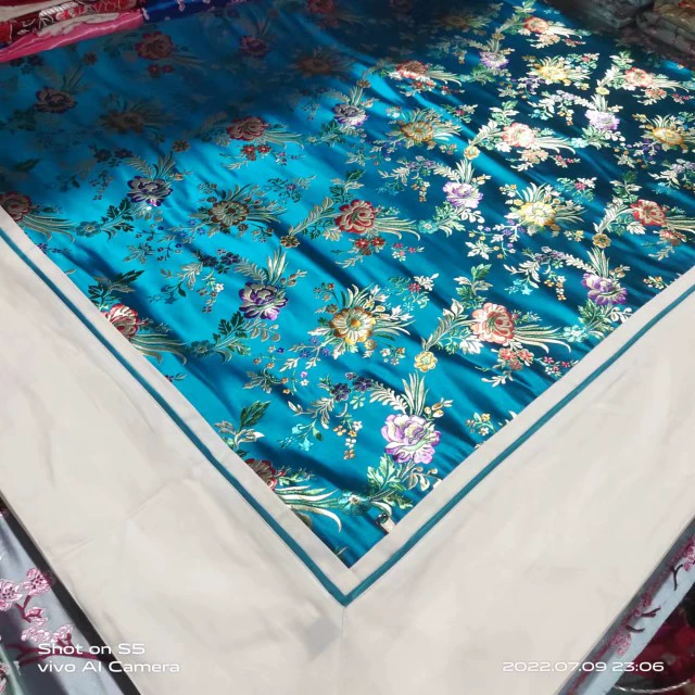 Пододеяльник из шелка и атласа для свадебного одеяла из Ханчжоу