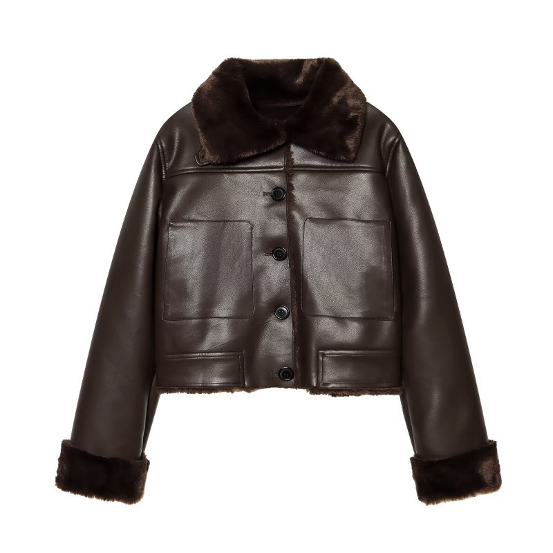 Cross-Border Women's Clothing Manufacturers Wholesale 2026 Aliexpress Hot-Selling Fashionable Faux Fur Jackets