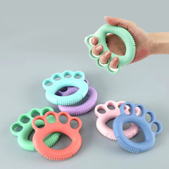 Factory direct sales silicone finger gripper rehabilitation training adult exercise equipment hand finger strength training device