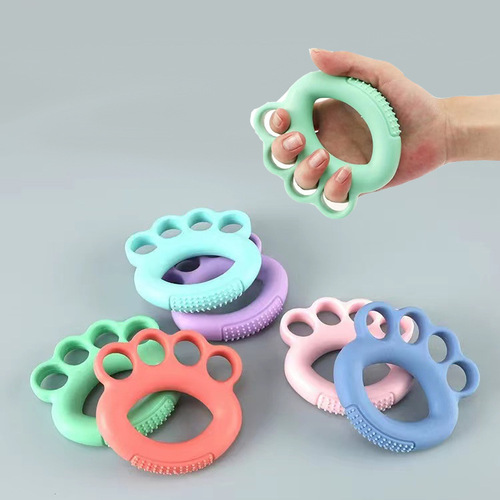 Factory direct sales silicone finger gripper rehabilitation training adult exercise equipment hand finger strength training device