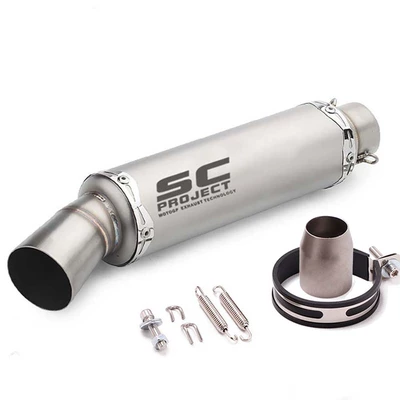 Motorcycle exhaust pipe pipe stainless steel carbon - titanium-flare