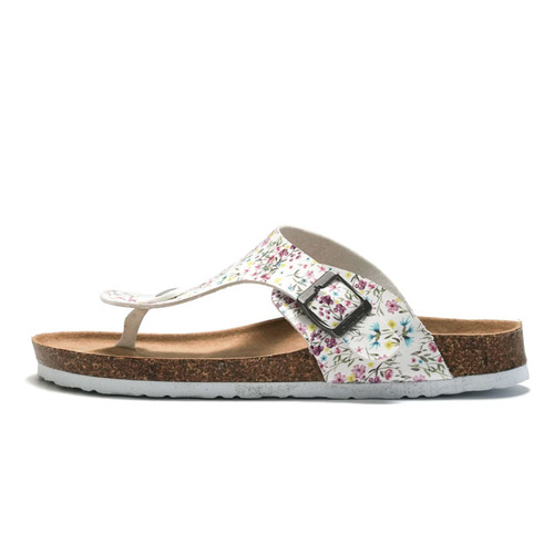 RuiZu 2024 new summer women's cork slippers trendy student beach water soft sandals flip-flops cross-border