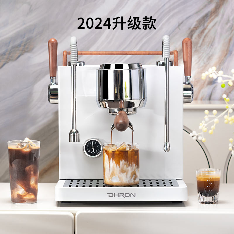DHRON delfín 7107pro semiautomática máquina de café comercial profesional italiano concentrado vapor leche burbuja tienda de té de leche