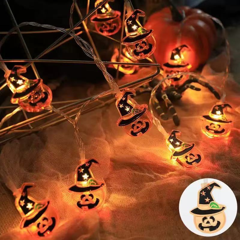 クロスボーダー Amazon ハロウィンライトストリングシーンレイアウト LED カボチャゴーストライトストリング屋外ホリデーデコレーション LED ライト|undefined