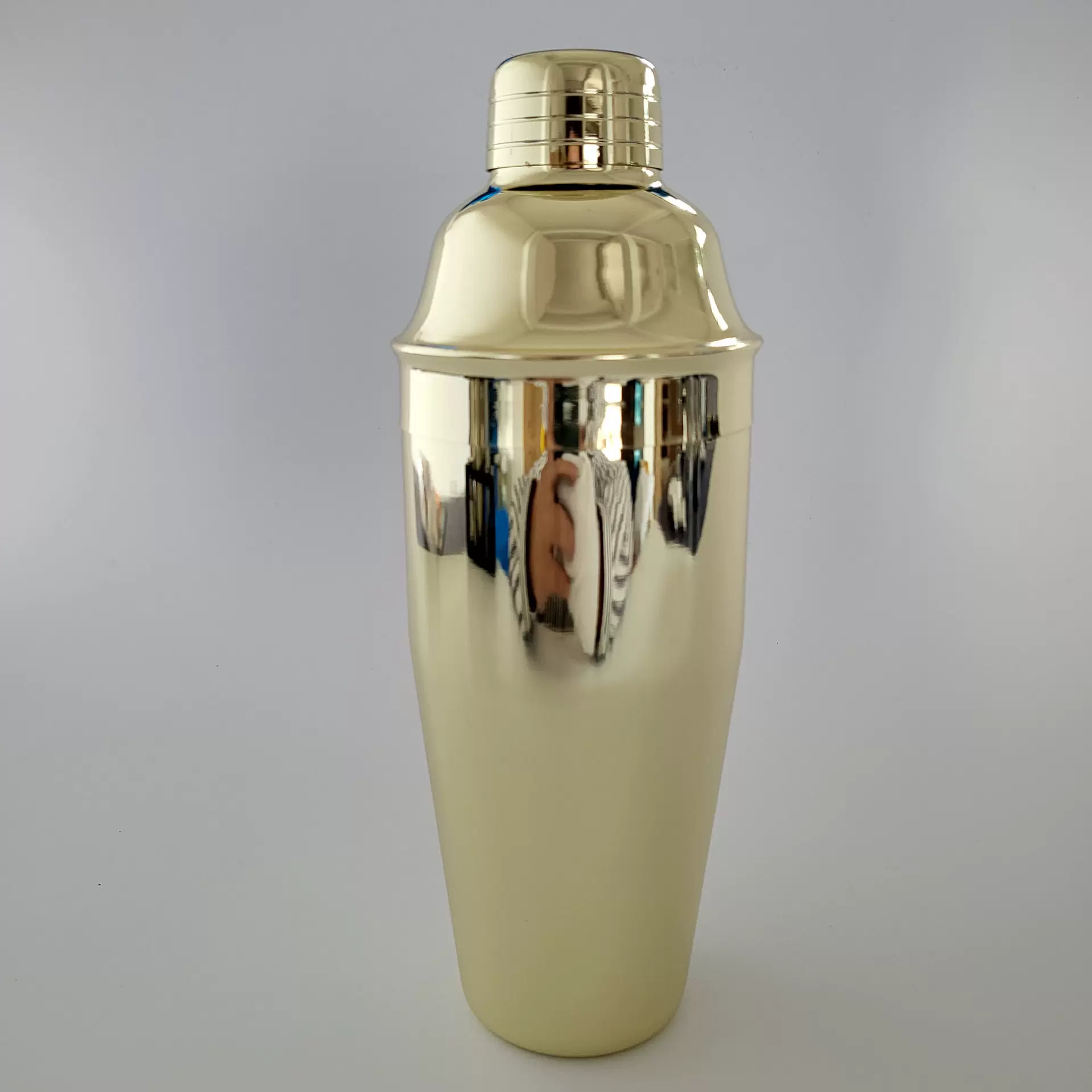 不锈钢鸡尾酒调酒器500ml 电镀摇酒壶雪克杯 欧式酒吧调酒工具