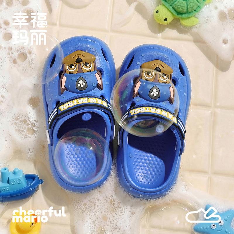 Happy Mary Paw Patrol Croc Shoes for Men and Women, Summer Cartoon Closed-Toe Shoes, Children's Sandals, Toddler Outdoor Beach Shoes