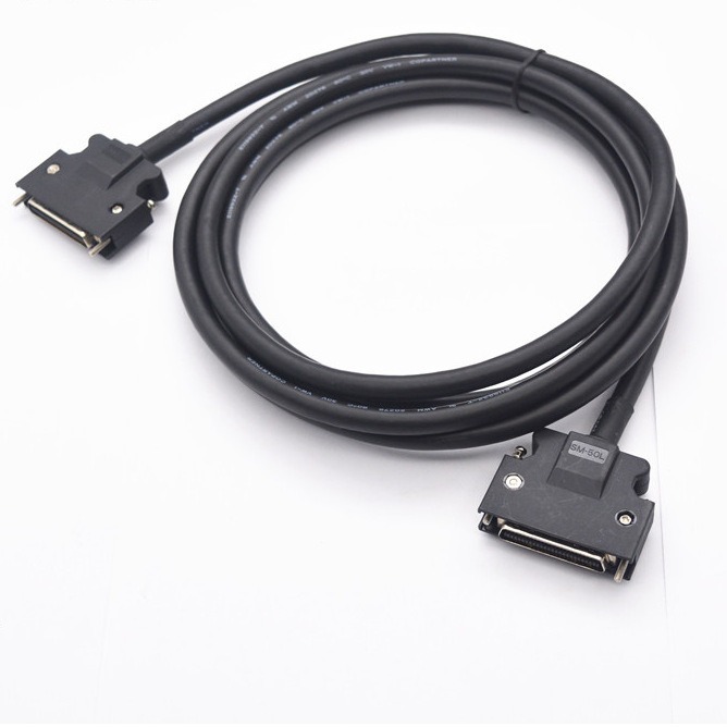 SCSI 50针数据线 3M scsi 50芯 转接线 适用安川伺服CN1连接线