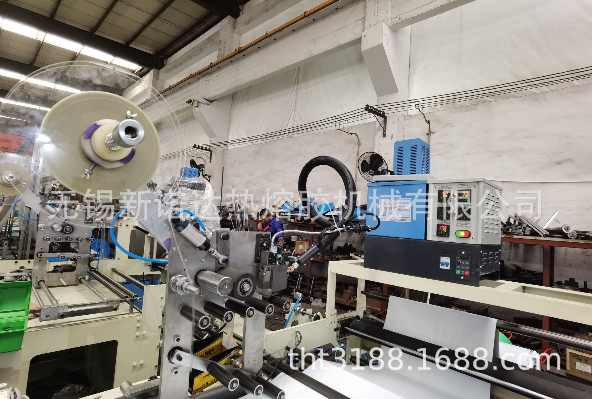 供应破坏性快递袋上胶机 快递袋用热熔胶机  快递袋上胶机