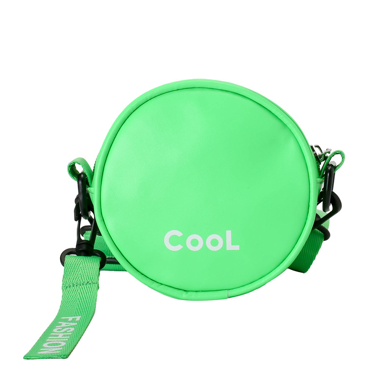 Bolso de hombro para niños y niños de moda estilo coreano creativo redondo letra de estilo occidental bolso de mensajero para niños nuevo mini bolso para niños