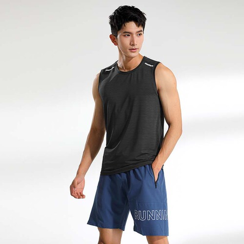 Men's Summer Tank Top Trendy Sport Fitness Running Hoodie T-shirt Clothing Base Shirt Sleeveless T-shirt