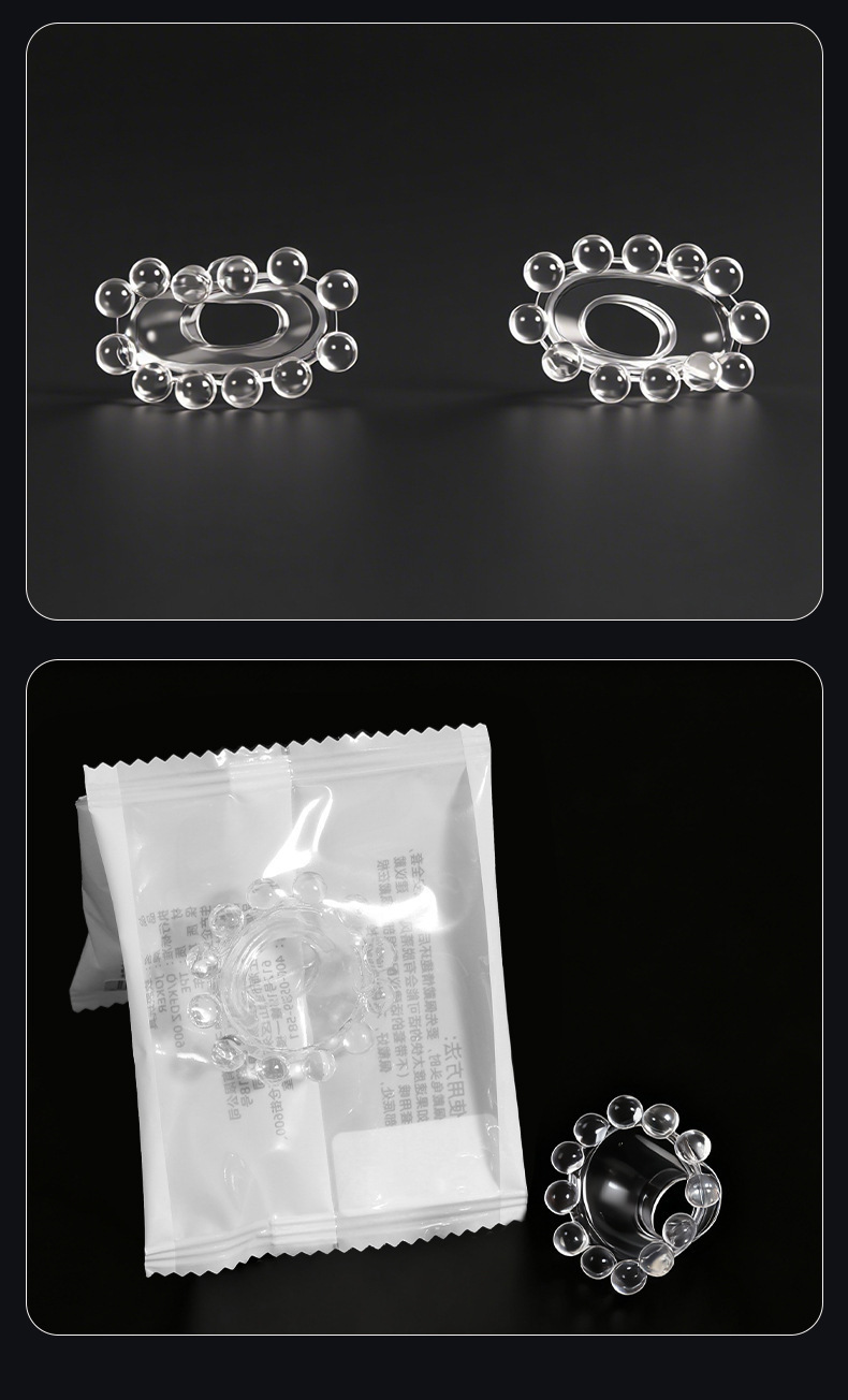 18-Bead Penile Ring with Joker Design for G-Spot Stimulation — detail image 21