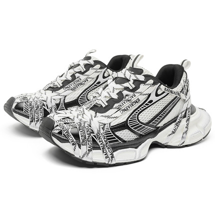 2025夏季新款编织字母绑带老爹鞋