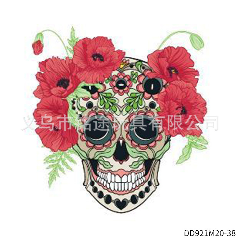 Suministros de fiesta de carnaval mexicano Día de los muertos Pegatinas de fiesta divertida para niños Accesorios de fotografía mexicana