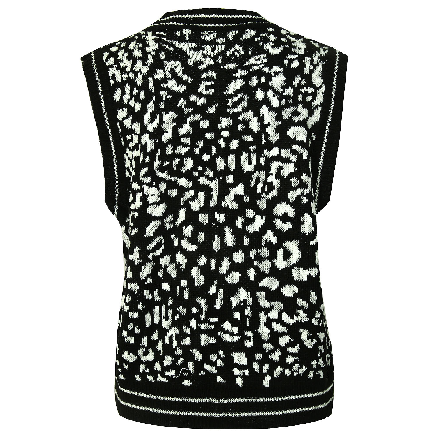 fashion casual leopard print knitted vest  NSMY32113