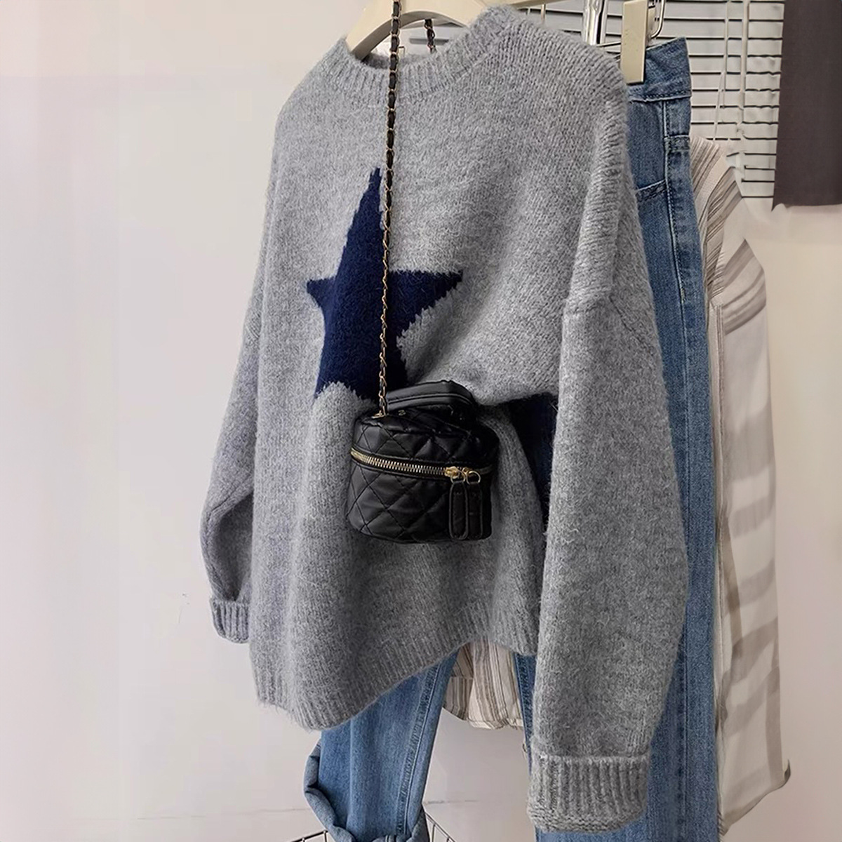 Kaikuo transfronterizo suéter de impresión de moda europea y americana de mujeres otoño y invierno 2025 estación independiente de Amazon image 6