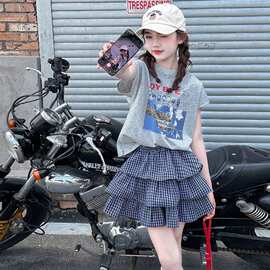女童时尚套装洋气时髦裙子2026超火夏装儿童夏季新款夏天好看衣服