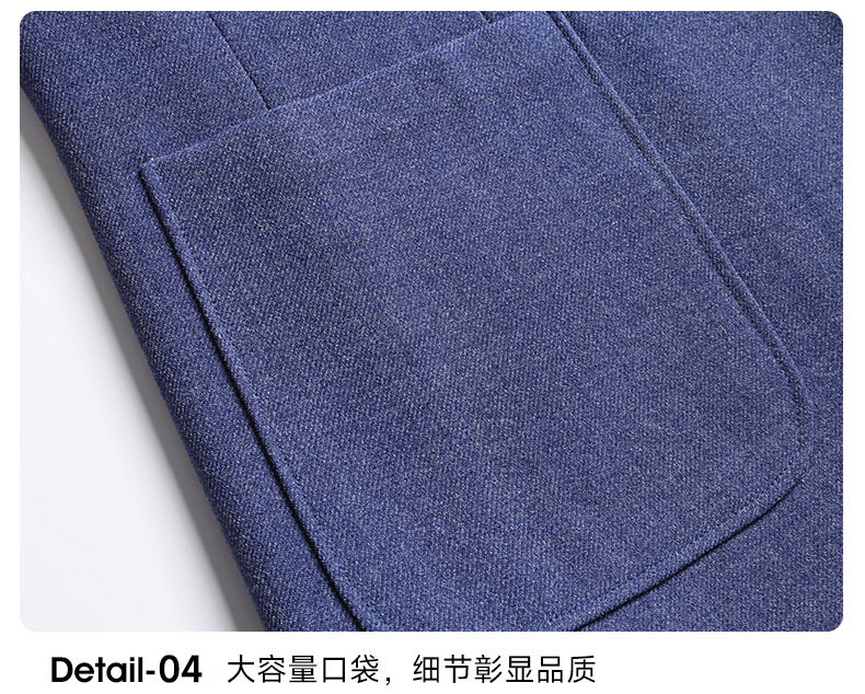 Áo vest nam dáng ôm, không nhăn, phối cúc hai hàng, chất liệu co giãn thoải mái, phong cách Hàn Quốc — Kaki, Xanh da trời, Xanh lục nhạt, Đỏ tương chi tiết 25