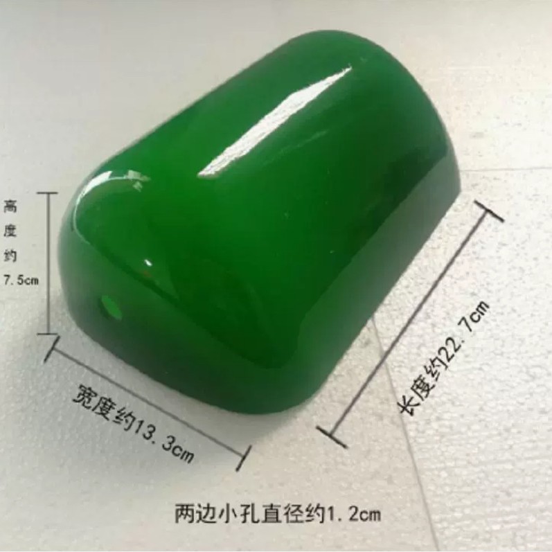 Pantalla de lámpara de vidrio transfronteriza almohada retro color original fábrica de vidrio lámpara de mesa de banco lámpara de lámpara verde