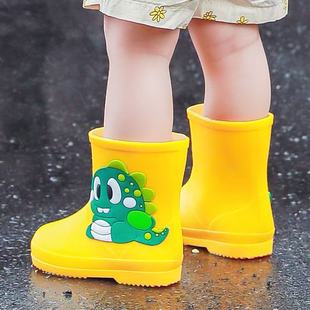 Children's Rain Boots, Cute Student Kidsren's Rain Boots, 1-8 Years Old Kidsren's Rubber Shoes, Waterproof and Non-Slip Cartoon Water Shoes for Babies