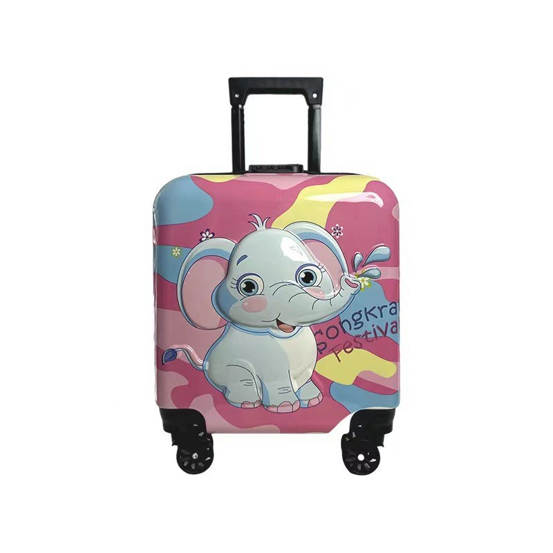 Nuevo 18 pulgadas caja de dibujos animados 3D maleta de rueda universal caja de regalo de gran capacidad fábrica al por mayor