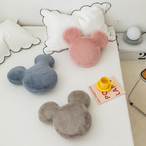 Nordic Rabbit Plush Shaped Pillow Creative Cartoon Cute Sofa Backrest Core Lumbar Backrest Bedside Cushion Soft Bag