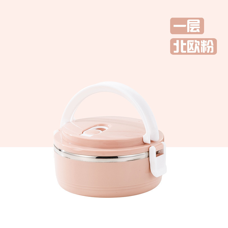 ステンレス製三層断熱弁当箱、蓋付き多層弁当箱、サラリーマンや学生向けの大容量携帯弁当箱|undefined