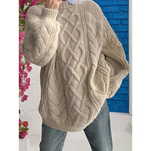 R 13972 Thick cable knit women's sweater ���߼Ӻ��黨ë��