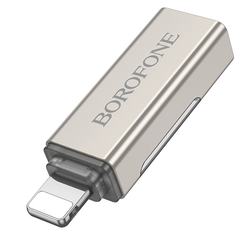Адаптер BOROFONE BV25 Type-C/USB-штекер на Type-C-гнездо с дисплеем, умная быстрая зарядка