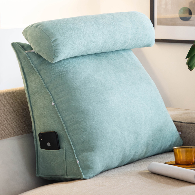 Triangle Sofa Cushion Cushion Bed Head Large Backrest Living Room Bed Back Cushion Large Pillow Bed Pillow Bay Window Waist Pillow