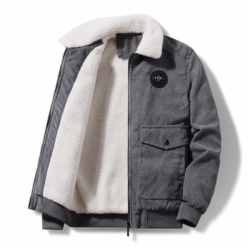 5XL - 8XL más tamaño de cacho de invierno y cacho de algodón hombre más chaqueta de algodón de cacho de cordero chaqueta de moda