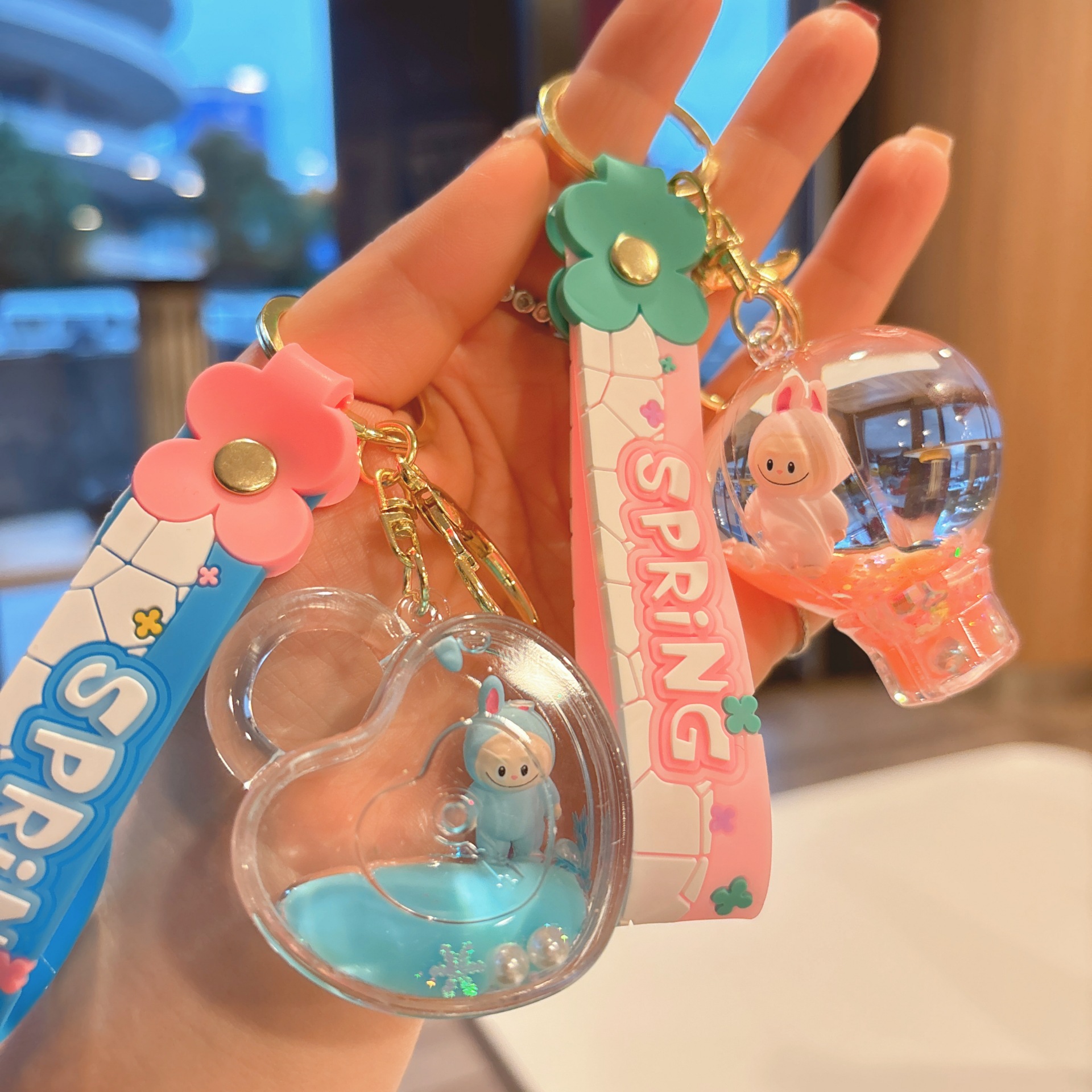 63g Weight Bag Pendant, Keychain Classification 1 Piece Quantity Party, Festival Occasion Acrylic Material Cartoon Character Pattern Unisex Gender Cute Style 1 Piece Cute Cartoon Character Acrylic Unisex Bag Pendant Keychain 2