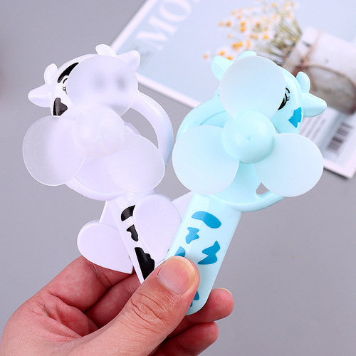 Cartoon hand-pressed hand-cranked small fan dormitory mini student portable hand-held small Internet celebrity children's fan