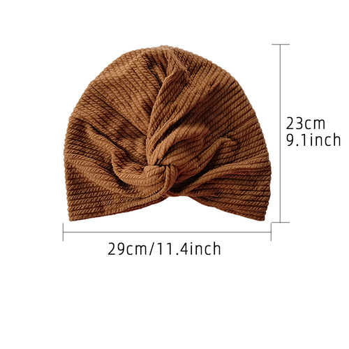 New Thick Elastic Bandana Hat Ethnic Style Crossed Twist Hat Fashion Versatile Western Bandana Warm Anti-cancer Hat